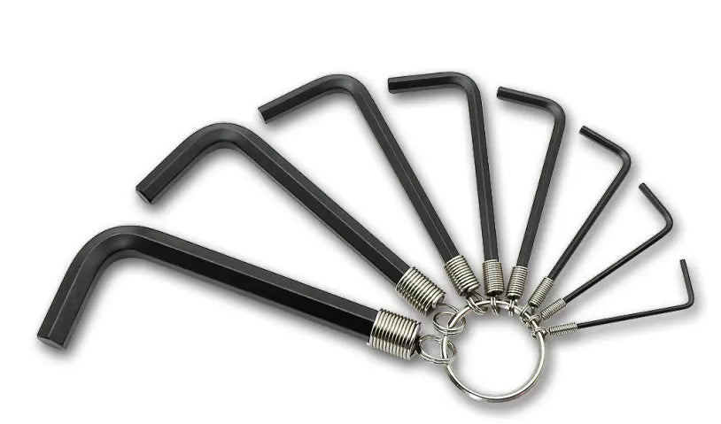 ASAHI Short Type Hexagon Key Wrench Set on Ring, 8 Pieces, Metric - ARS0810 Asahi