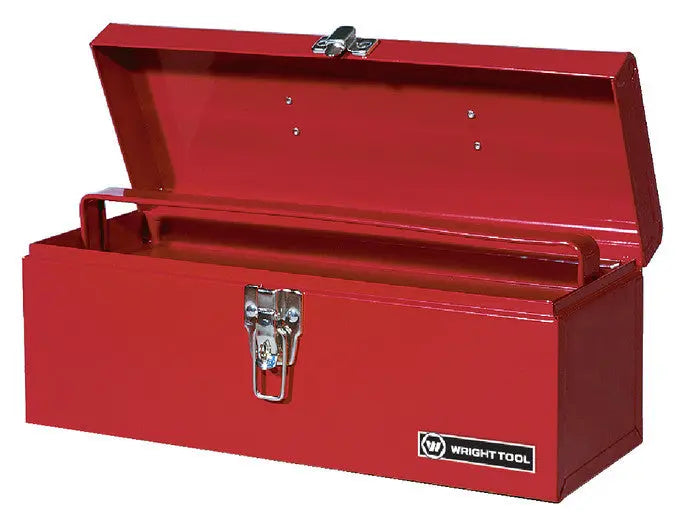 Wright Tool Red Tool Box with Tray, 19 in W x 6-1/2 in H x 6 in D - WT WT1900RD Tool Box Wright Tool