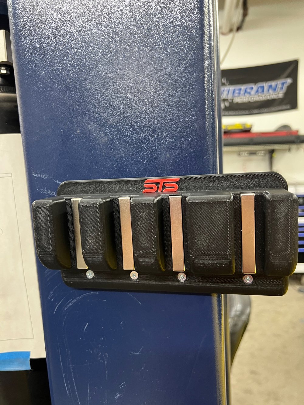 STS Auto Design Magnetic Pry Bar Holder for Secure Tool Storage - STSPB1