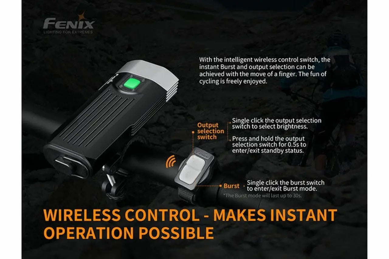 Fenix 2200 Lumen Bike Light with Wireless Remote Switch - F FX-BC30V2 Fenix