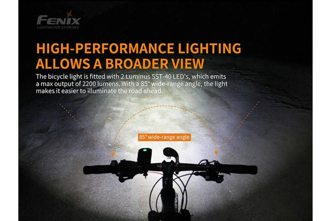 Fenix 2200 Lumen Bike Light with Wireless Remote Switch - F FX-BC30V2 Fenix
