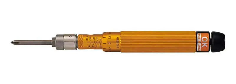 Tohnichi Rotary Slip and Adjustable Torque Driver for Fine Screw, Range 4-30, 0.2cN.m resolution, 1/4" Hex - BMRD30CN2 Torque Screwdriver Tohnichi