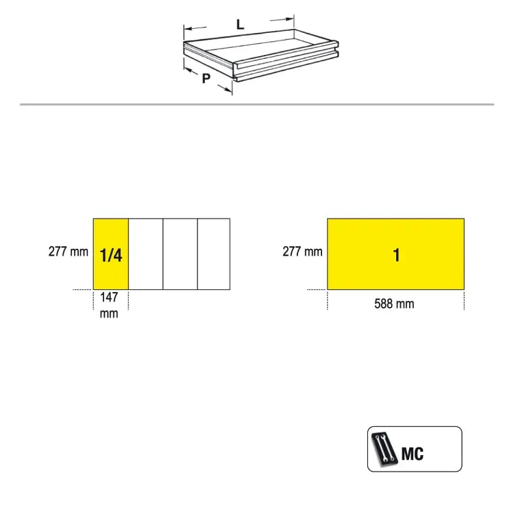 Beta Tools (Article# C27S-O) Collapsible Rolling Tool Cart - Orange - BT 27000201 Beta Tools