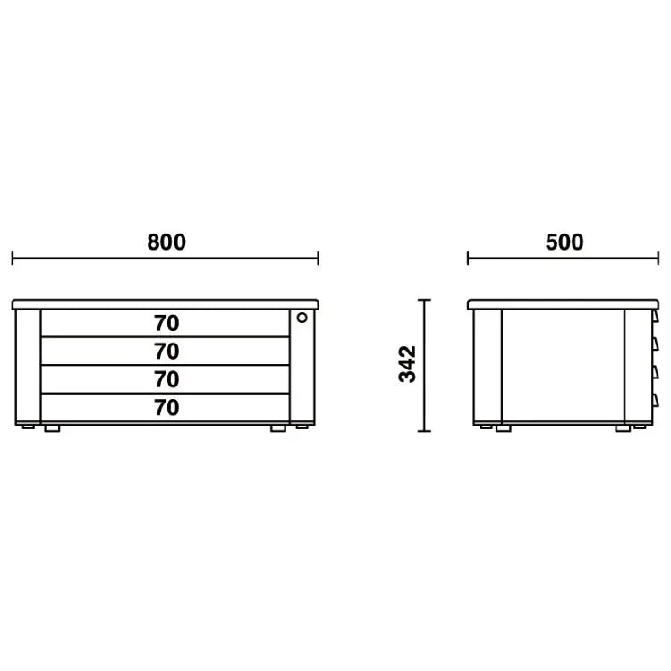Beta Tools (Article# C39T-G) Portable Tool Chest with 4 Drawers - Gray - BT 39000102 Beta Tools