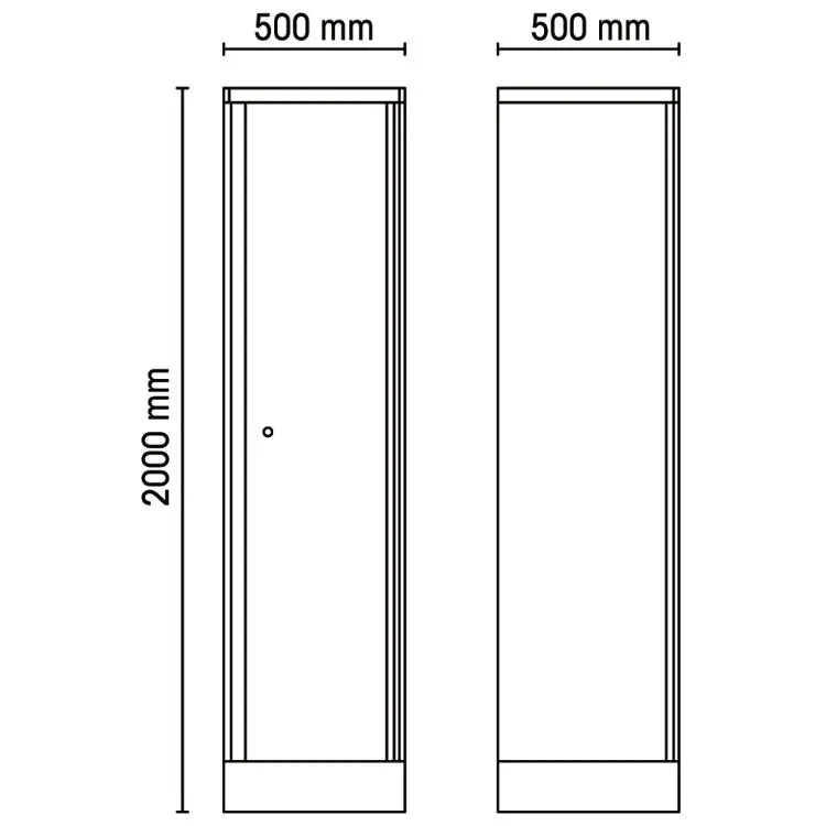 Beta Tools (Article# C55A1) Sheet Metal Single-Door Tool Cabinet, for Workshop Equipment Combination RSC55 - BT 55000411 Beta Tools