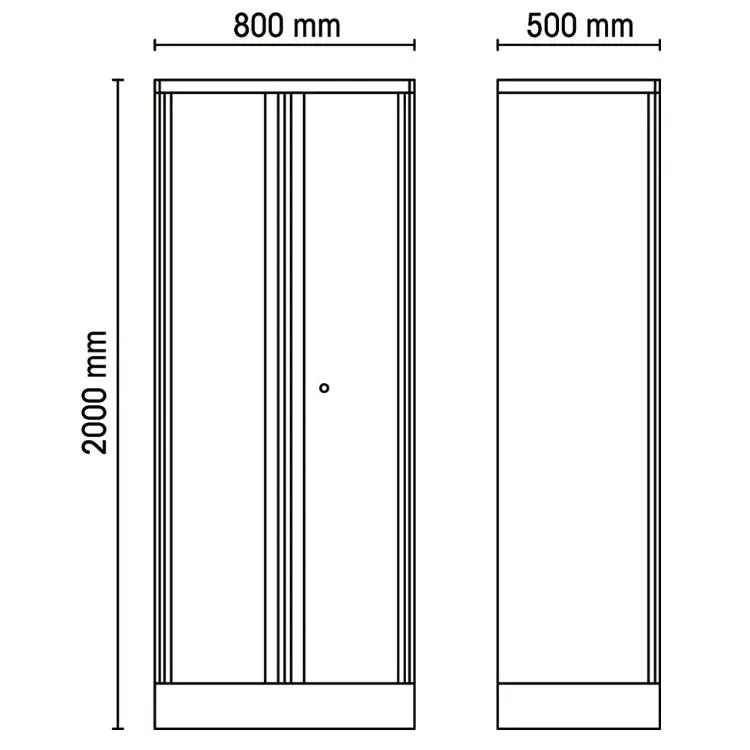 Beta Tools (Article# C55A2) Sheet Metal Two-Door Tool Cabinet, for Workshop Equipment Combination RSC55 - BT 55000412 Beta Tools