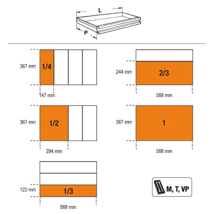 Beta Tools (Article# C55C8) 8 Drawer Rolling Tool Cabinet - BT 55000206 Beta Tools