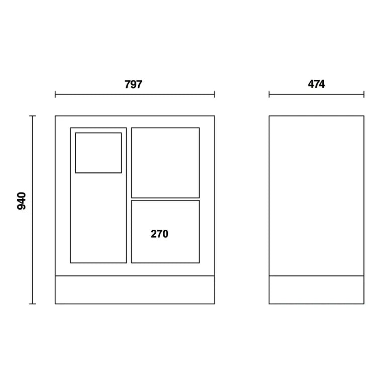 Beta Tools (Article# C55 MS) Fixed Service Module for Workshop Equipment Combination - BT 55000204 Beta Tools