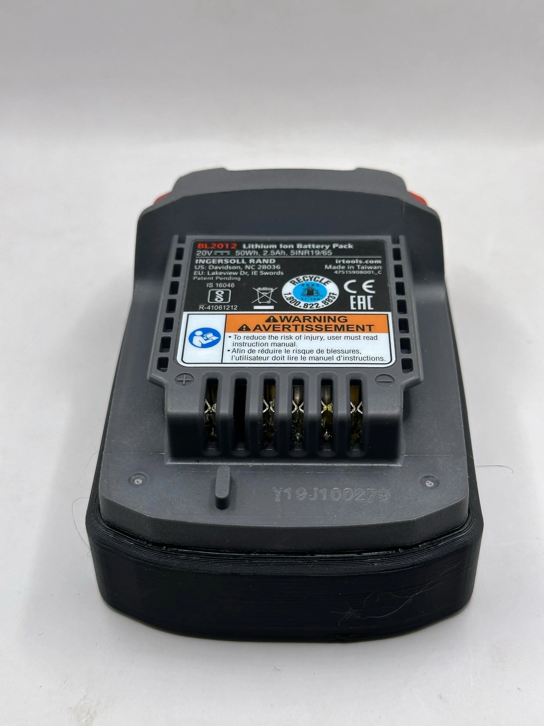 STS Auto Design Ingersoll Rand 20V 2.5Ah Magnetic Battery Cover - IR2025