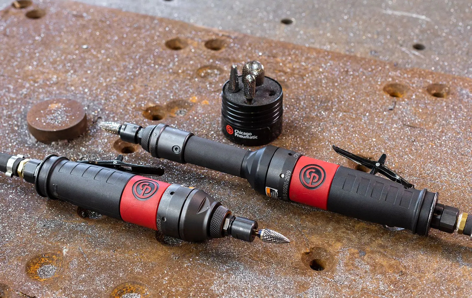 Chicago Pneumatic 1/4 in Pneumatic Die Grinder, 89 dB(A) Sound Power - CP 6151600620 Chicago Pneumatic