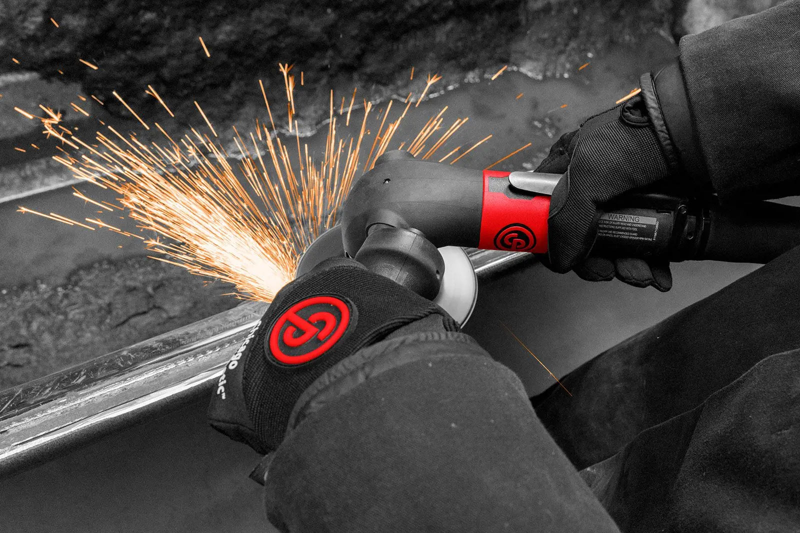 Chicago Pneumatic 1800W Industrial Sander for 180mm Wheels, 5/8-11 UNC Output Shaft - CP 6151620440 Chicago Pneumatic
