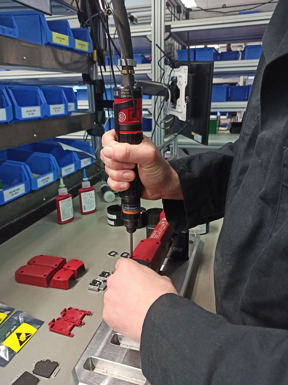 Chicago Pneumatic 1/4 in Hexagon Straight Shut Off Pneumatic Screwdriver - CP 6151630100 Chicago Pneumatic