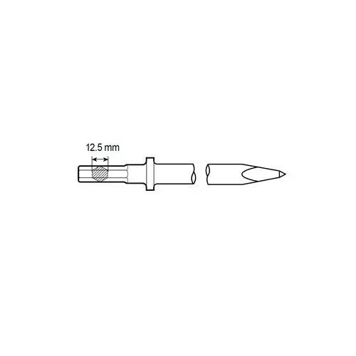 Chicago Pneumatic Hexagon Pick Chisel Shank, 12.5mm, 9-7/8 in Length - CP 6158040920 Chicago Pneumatic
