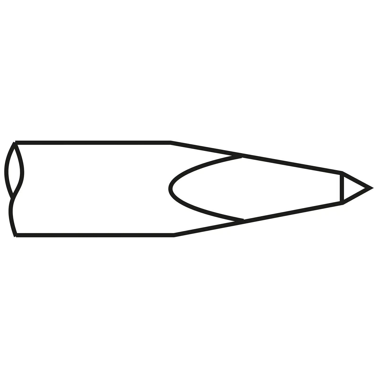 Chicago Pneumatic Hexagon Pick Chisel Shank, 14.7mm, 24 in Length - CP 6158132200 Chicago Pneumatic