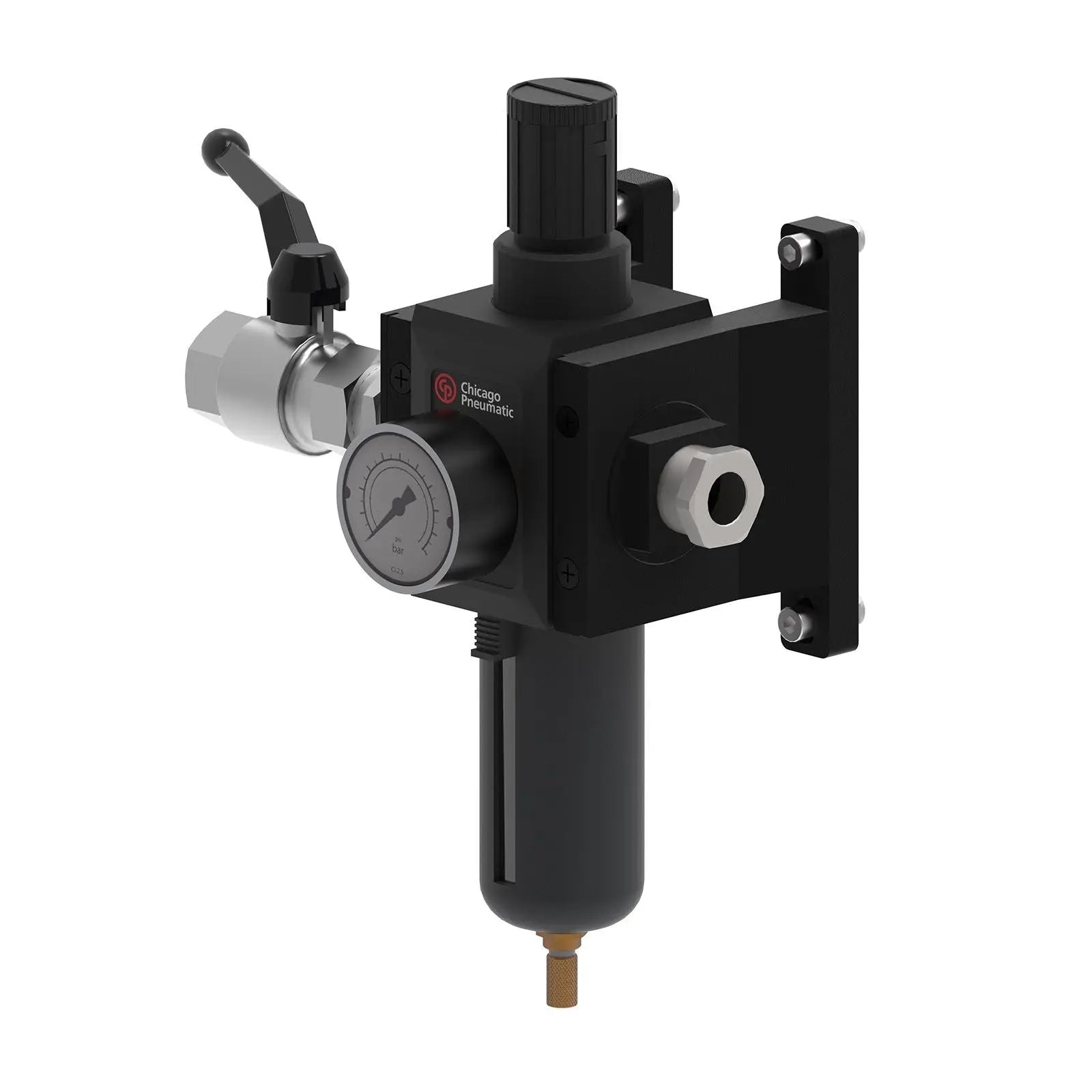 Chicago Pneumatic Air Preparation Efficiency Kit with 3/4 in ID Filter-Regulator - CP 6158136820 Chicago Pneumatic