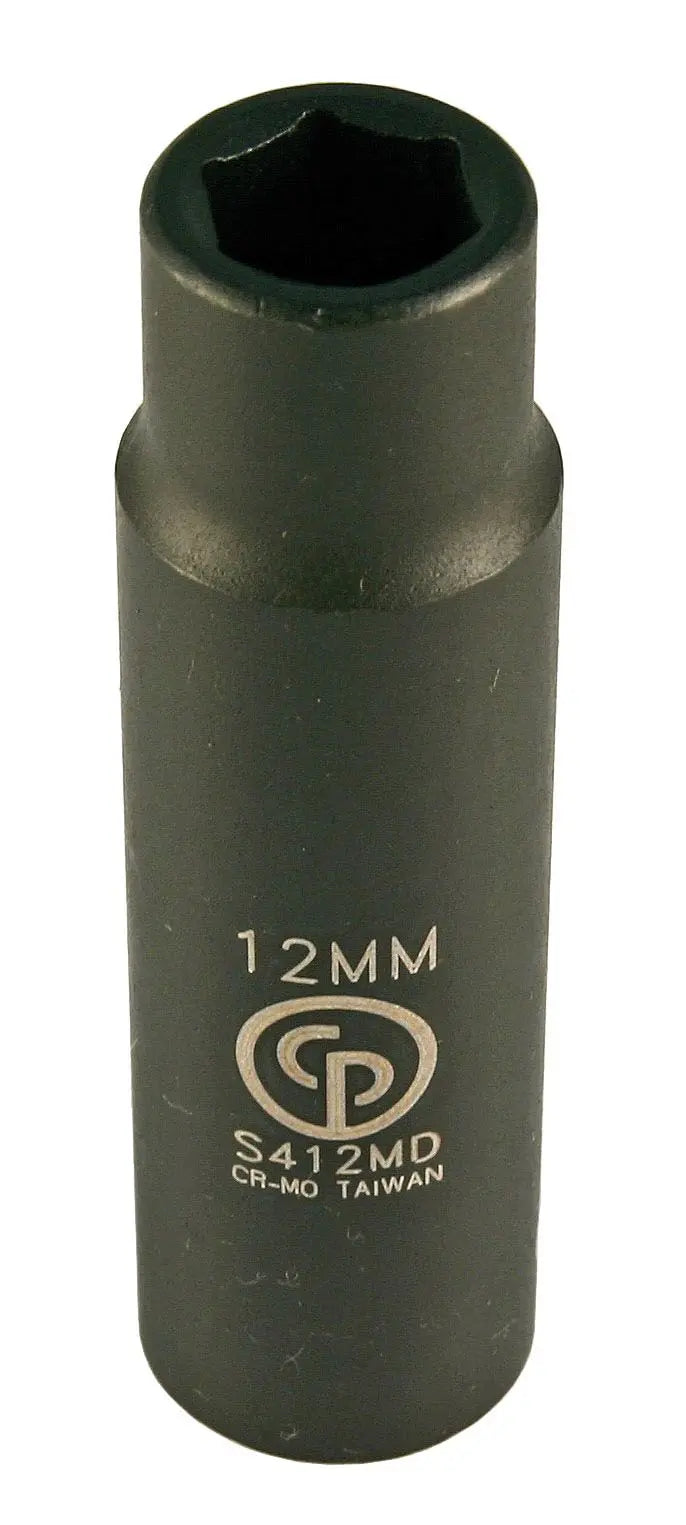 Chicago Pneumatic S412MD 1/2 in Drive Deep Impact Socket, 12mm - CP 8940164002 Chicago Pneumatic