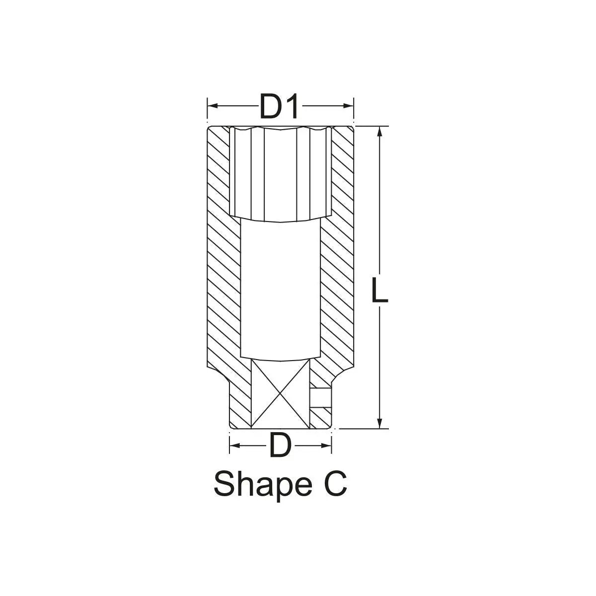 Chicago Pneumatic S623D 3/4 in Drive Deep Impact Socket, 1-7/16 in - CP 8940164222 Chicago Pneumatic