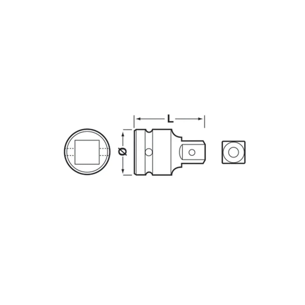 Chicago Pneumatic 836D 1 in Drive Deep Impact Socket, 2-1/4 in - CP 8940164379 Chicago Pneumatic