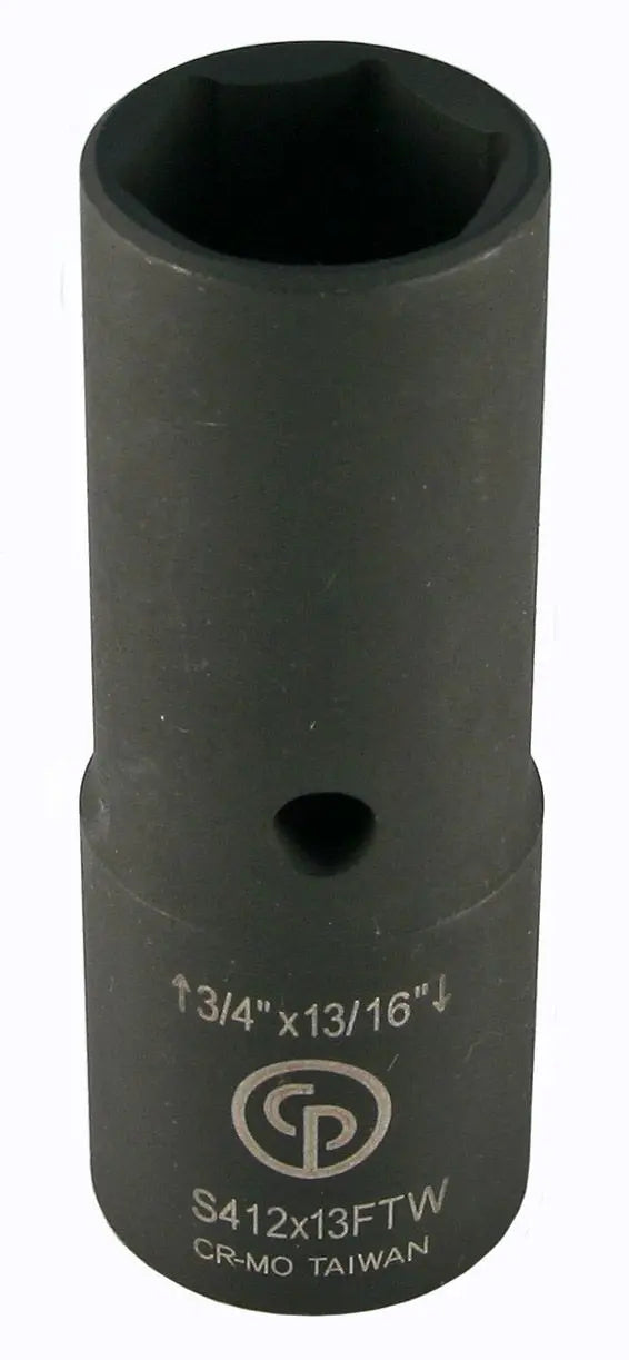 Chicago Pneumatic S412X13FTW 1/2 in Drive Flip Deep Thin Wall Impact Socket, 3/4 x 13/16 - CP 8940166933 Chicago Pneumatic