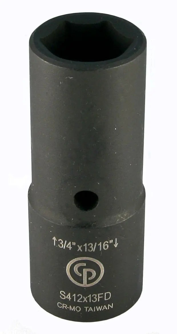 Chicago Pneumatic S412X13FD 1/2 in Drive Flip Deep Impact Socket, 3/4 x 13/16 - CP 8940166935 Chicago Pneumatic