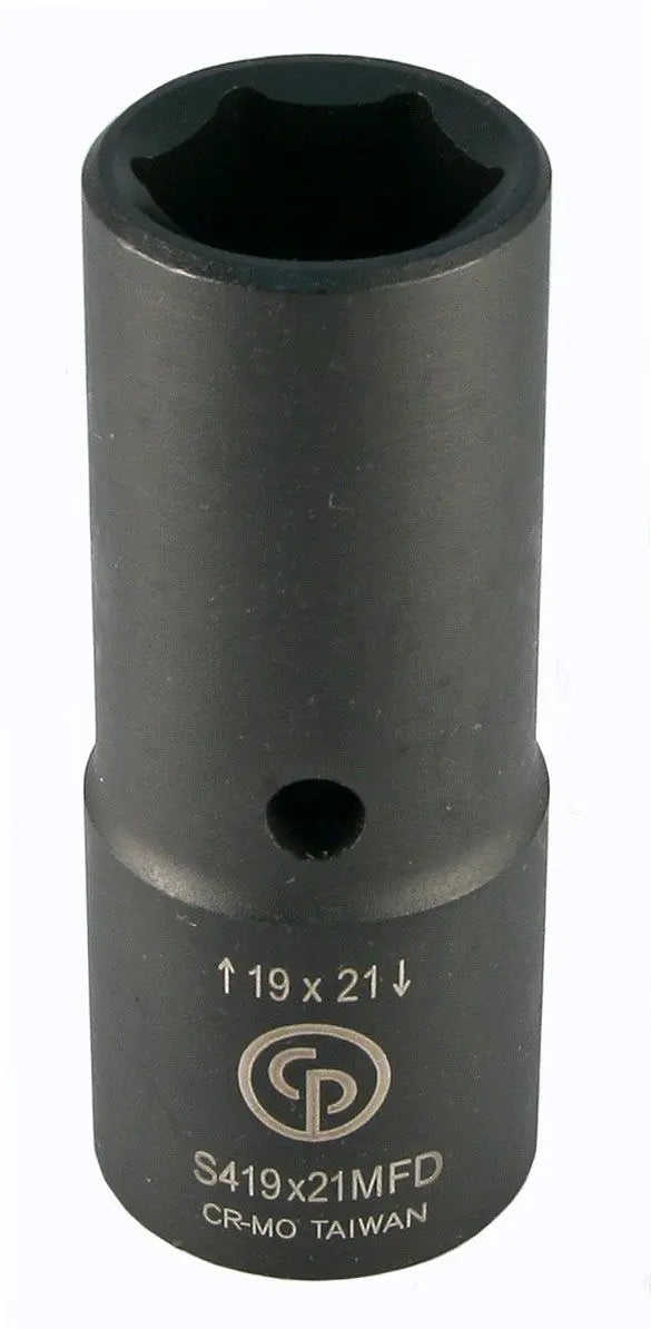 Chicago Pneumatic S419X21MFD 1/2 in Drive Flip Deep Impact Socket, 19 x 21mm - CP 8940166936 Chicago Pneumatic