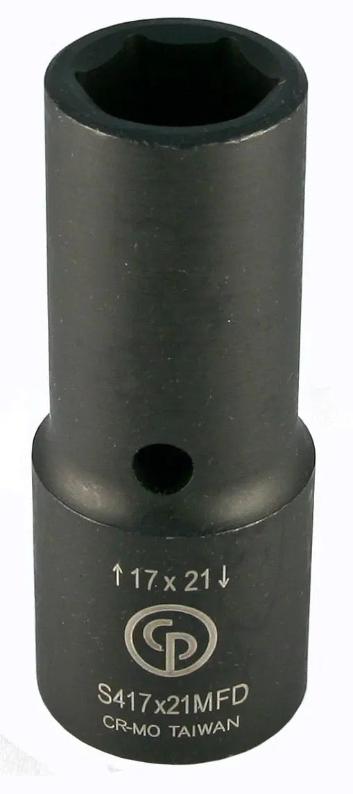 Chicago Pneumatic S417X21MFD 1/2 in Drive Deep Impact Socket, 17 x 21mm - CP 8940166937 Chicago Pneumatic