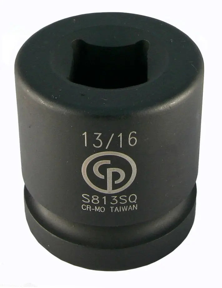 Chicago Pneumatic S813SQ 1 in Square Drive Impact Socket, 13/16 in - CP 8940166942 Chicago Pneumatic
