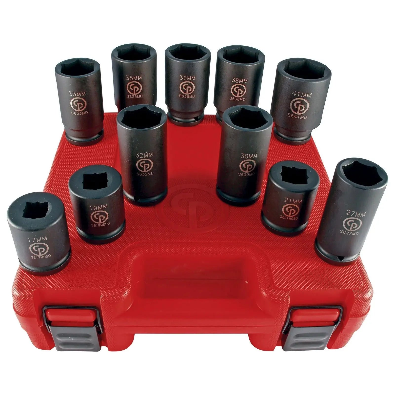 Chicago Pneumatic Set of 11 SS6111DWS 3/4 in Drive Metric Deep Impact Sockets - CP 8940167072 Chicago Pneumatic