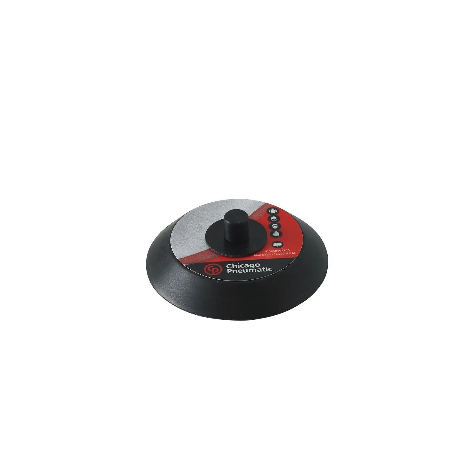 Chicago Pneumatic 3 in PSA Backing Pad without Hole, 5/16 - 24, 35GR - CP 8940167203 Chicago Pneumatic