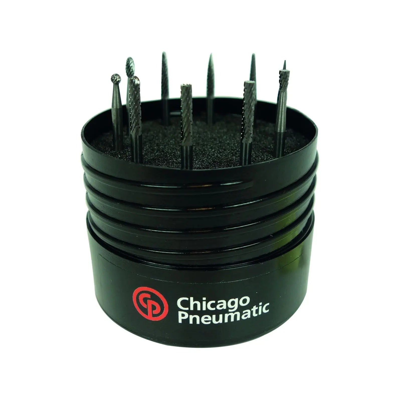 Chicago Pneumatic Set of 10 Burr Kit Double Cut Shank, 3mm - CP 8940171785 Chicago Pneumatic