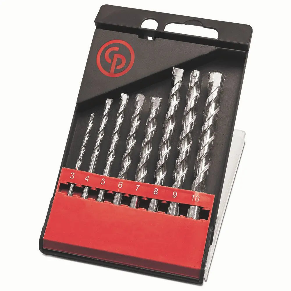 Chicago Pneumatic Set of 8 Concrete Drilling Bits - CP 8940172302 Chicago Pneumatic