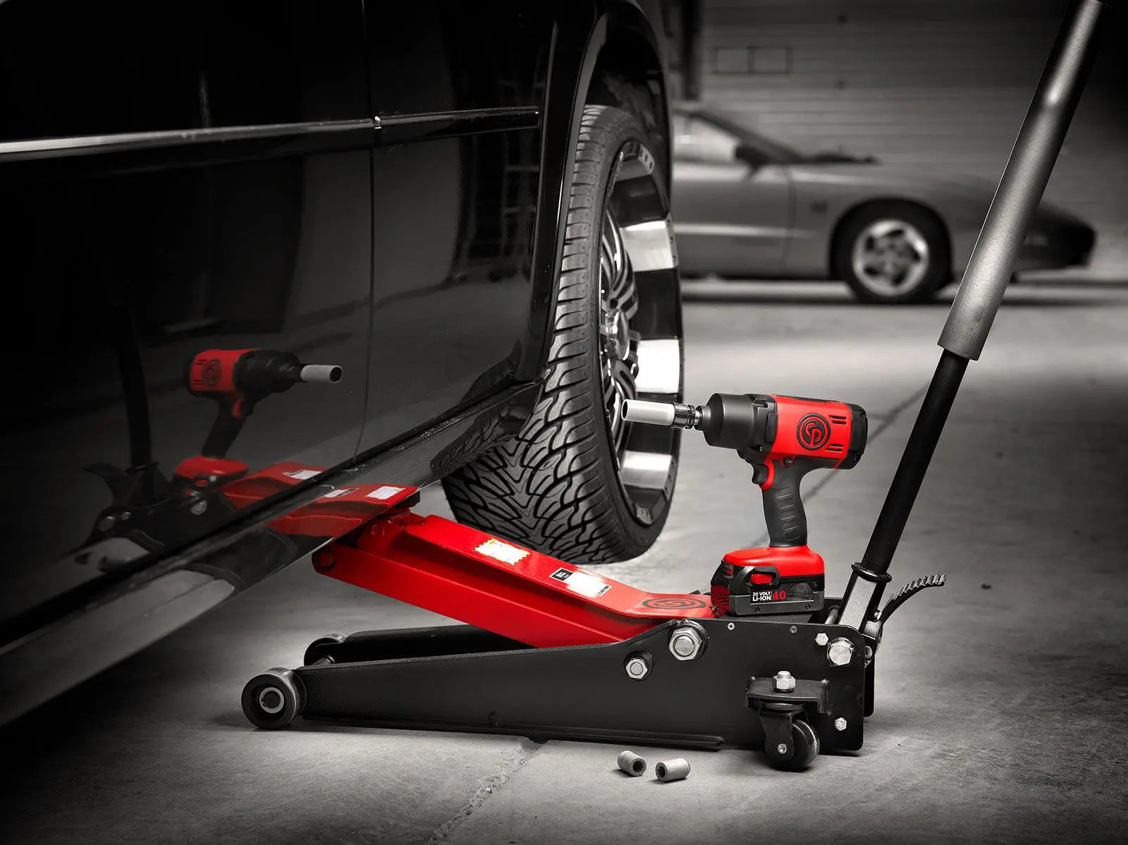 Chicago Pneumatic CP80 Series Trolley Jacks, 3 Ton Lifting Capacity - CP 8941181031 Chicago Pneumatic