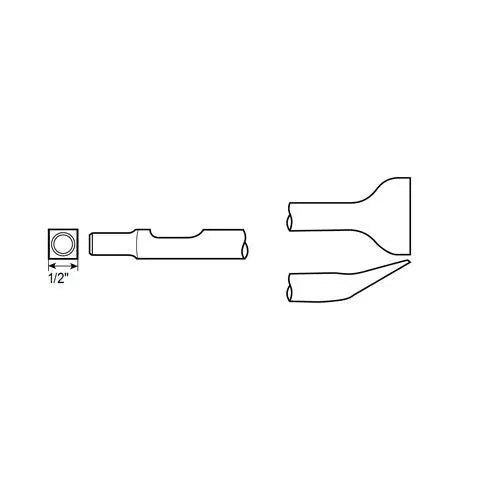 Chicago Pneumatic ISO Square Angle Scaling Shank, 1/2 in - CP WP123999 Chicago Pneumatic