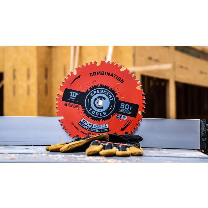 CRESCENT Combination Circular Saw Blade, 10 in x 50-Tooth - GW CSBCM-1050 Saw Blade CRESCENT