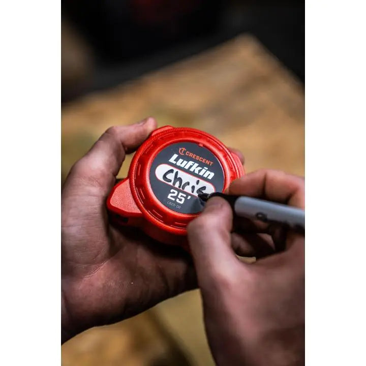 LUFKIN 1 in x 25 ft L600 Series Self Centering Power Tape Measure - GW L625SC-02 Measuring Tape LUFKIN