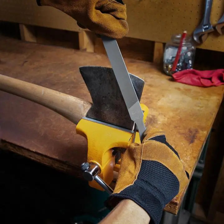 NICHOLSON Rectangular Double/Single Cut Axe File, 8 in - GW 06706NN NICHOLSON