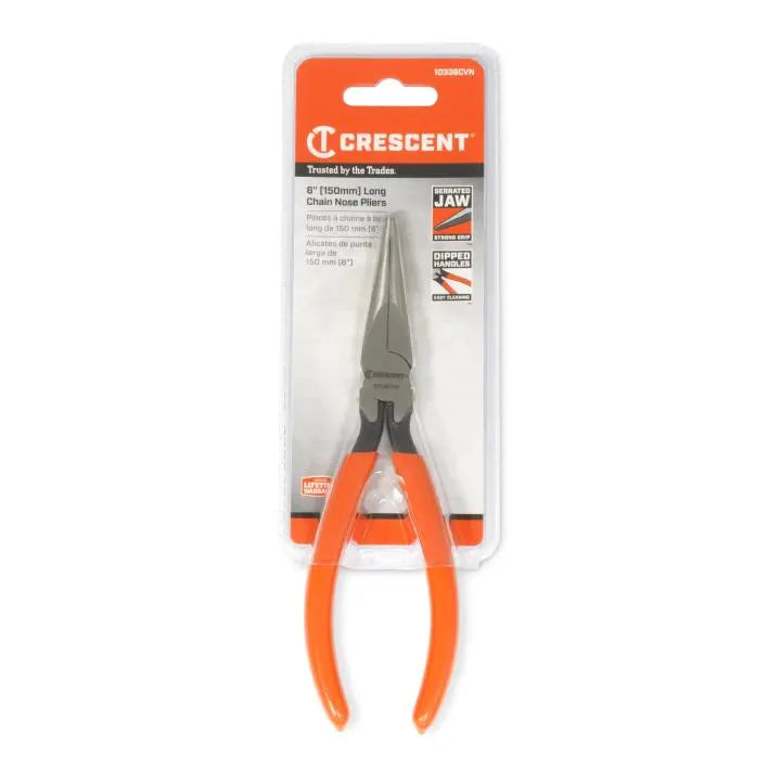 CRESCENT PLIER,SLD-JT,LONG,6CV,CHAIN NOSE - 10336CVN CRESCENT