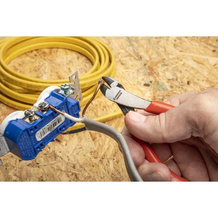 CRESCENT Diagonal Plier with Mini Dipped Handle, 4 in - GW 4MDIAGDG Plier CRESCENT