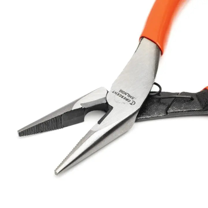 CRESCENT Long Nose Plier with Mini Dipped Handle, 5 in - GW 5MLNDG Plier CRESCENT