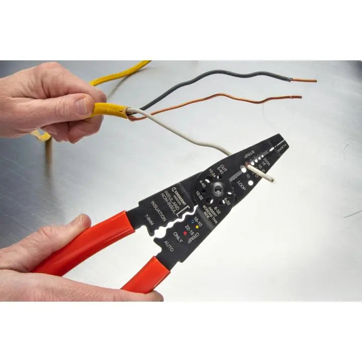 CRESCENT Wire Stripper and Crimper, 8 in - GW 8WSCCDG Stripper and Crimper CRESCENT