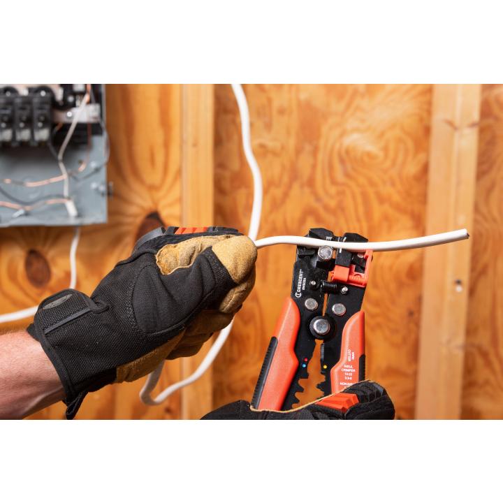 CRESCENT Self-Adjusting Wire Stripper and Cutter, 8 in - GW 8WSCSA Stripper and Cutter