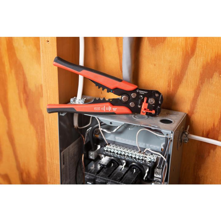 CRESCENT Self-Adjusting Wire Stripper and Cutter, 8 in - GW 8WSCSA Stripper and Cutter