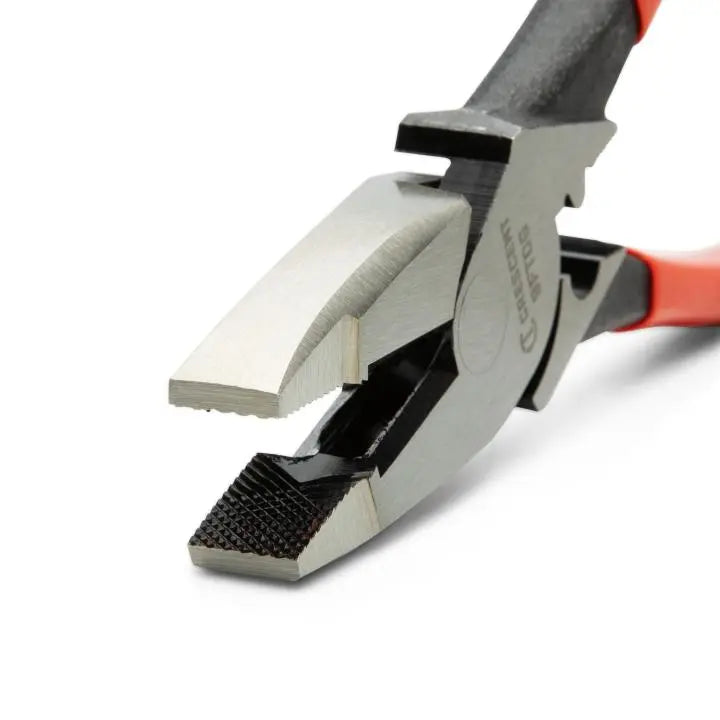 CRESCENT Lineman's Fish Tape Puller Plier with Dipped Handle, 9-1/2 in - GW 9FTDG Plier CRESCENT