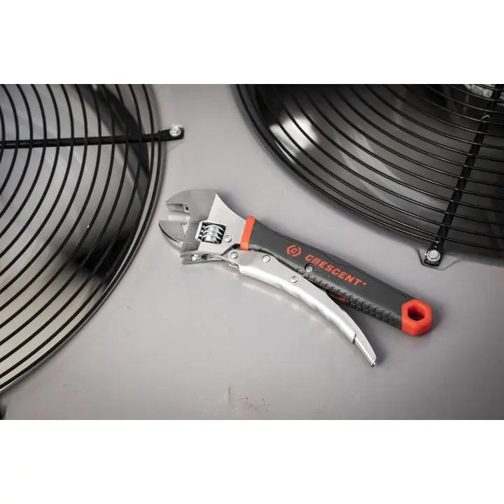 CRESCENT Locking Dual Material Adjustable Wrench, 10 in - GW ACL10VS CRESCENT