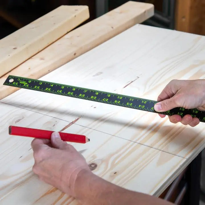 LUFKIN 36 in Nite Eye Aluminum Rule - GW ALR36B Rule LUFKIN