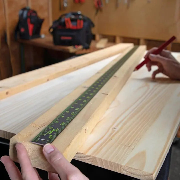 LUFKIN 48 in Nite Eye Aluminum Rule - GW ALR48B Rule LUFKIN