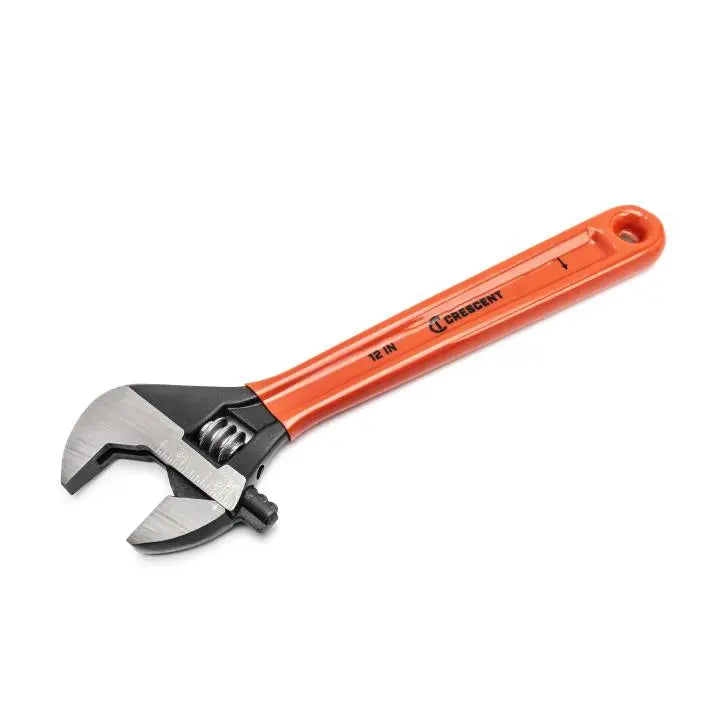 CRESCENT 12" Adjustable Black Oxide Cushion Grip Wrench - Carded - AT212CVS CRESCENT