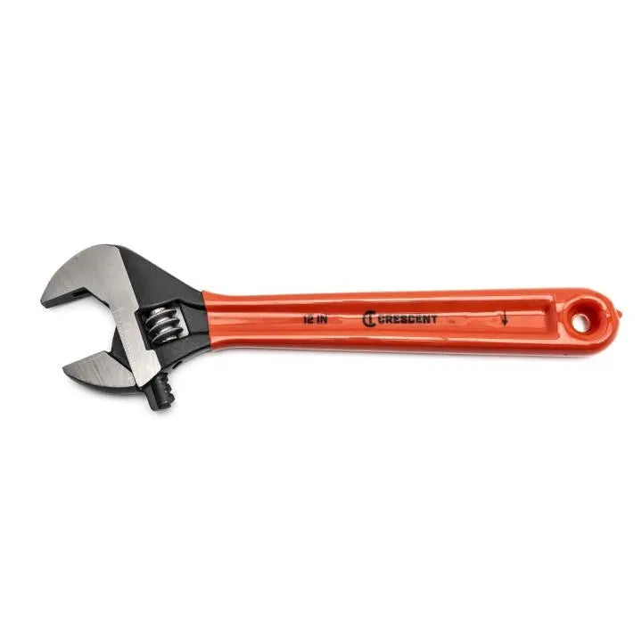 CRESCENT 12" Adjustable Black Oxide Cushion Grip Wrench - Carded - AT212CVS CRESCENT