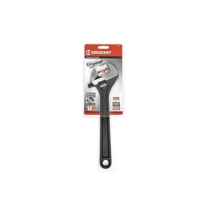 CRESCENT Carded Black Oxide Adjustable Wrench, 12 in - GW AT212VS CRESCENT