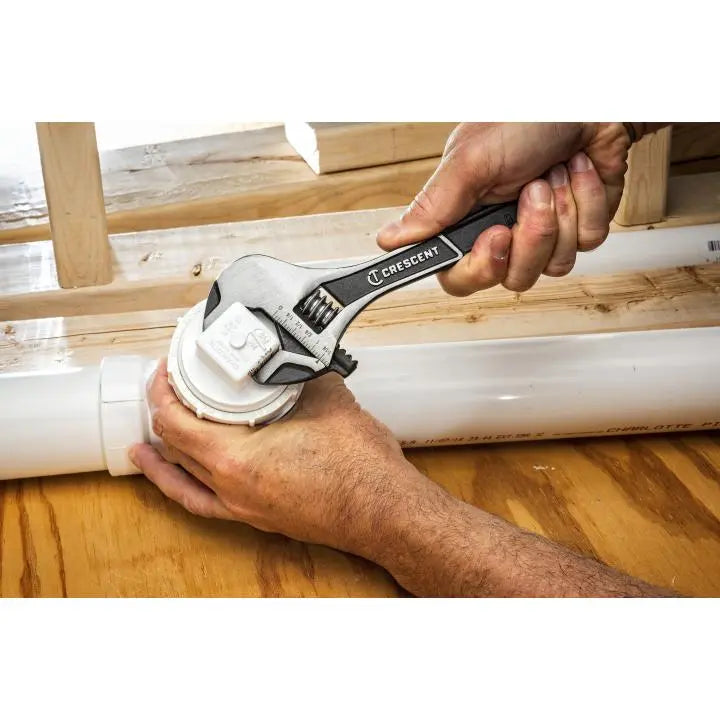 CRESCENT Wide Jaw Adjustable Wrench, 6 in - GW ATWJ26VS CRESCENT